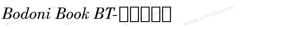 Bodoni Book BT字体转换
